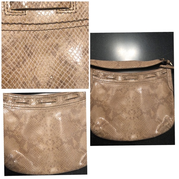 🎉SALE Cole Haan snake print purse tan like new - Picture 6 of 7